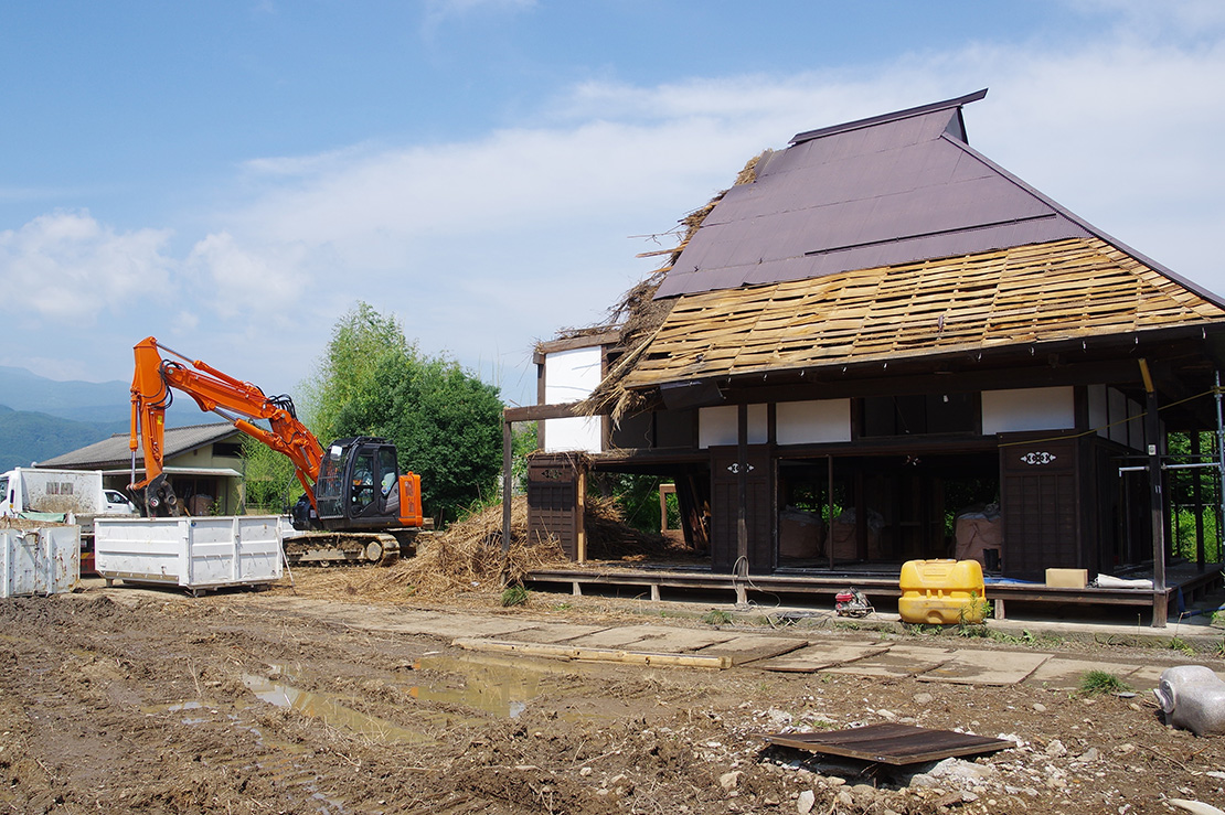 老朽化した木造住宅の解体